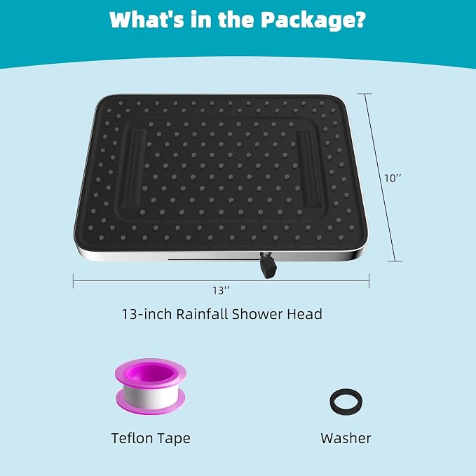 Hibbent 5 Spray Modes Shower Head, Large Rainfall Showerhead - Image 8