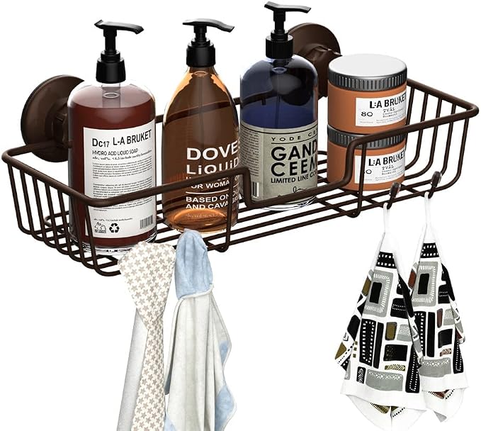 SANNO Suction Cup Shower Caddy Bathroom Caddies Storage Combo Organizer - Image 6