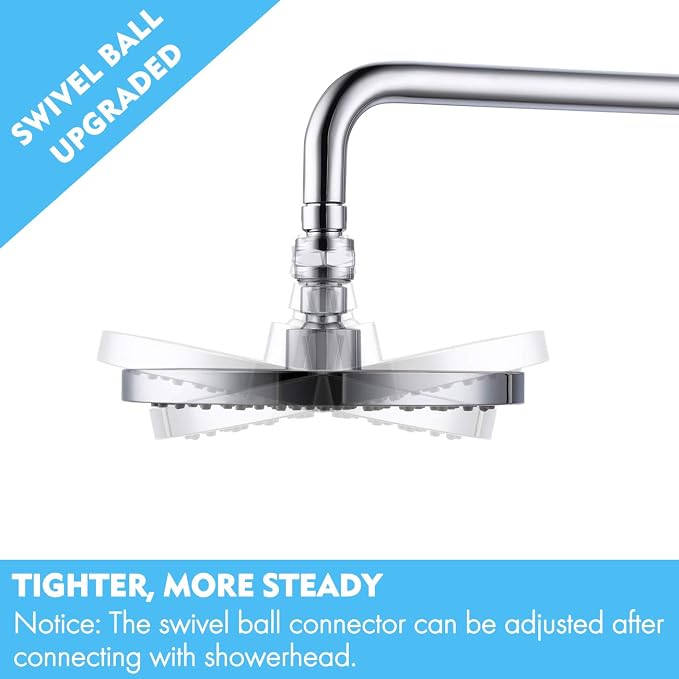 KES Shower Connector Ball Joint Shower Head Swivel Ball Adapter Brass - Image 2
