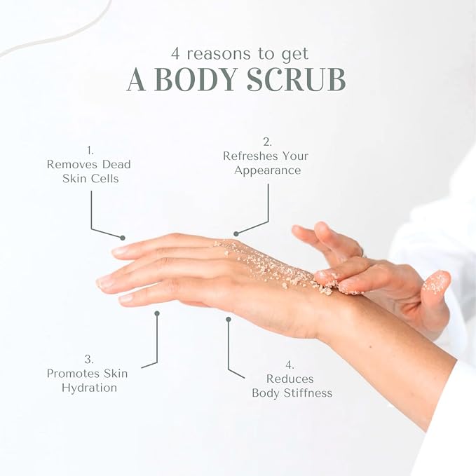 Olive Oil + Vitamin C Body Scrub 10 oz - Image 4