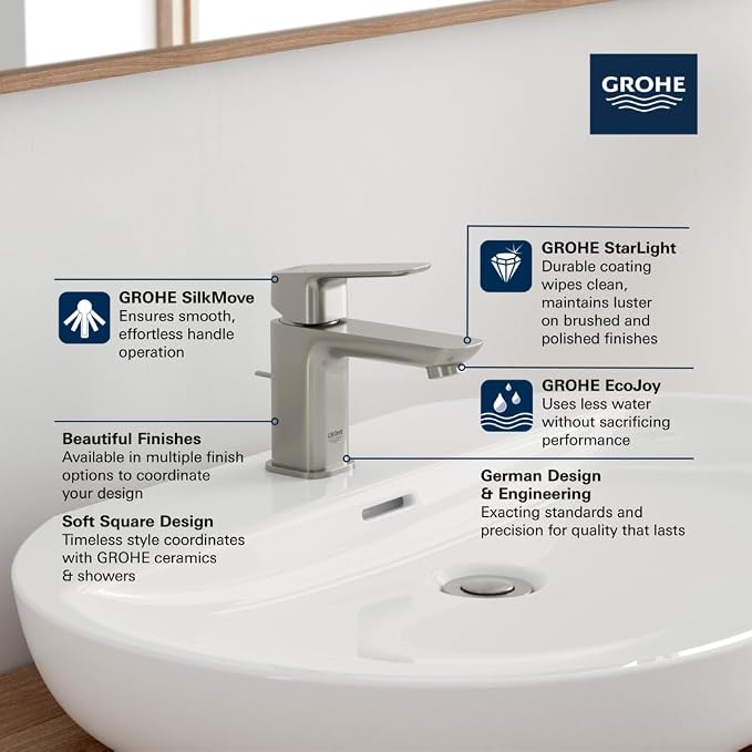 Grohe 101897EN00 Cubeo Single Hole Single Handle XS-Size Bathroom Faucet - Image 3