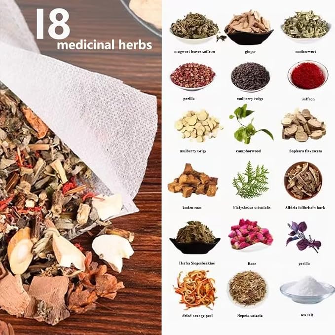 30 PCS Herbal Foot Soak, Foot Bath Herb，Relieve Fatigue, Dispel Cold and Remove - Image 8