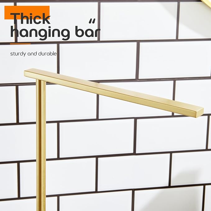 Hand Towel Bar for Bathroom Vanity Countertop 1-Tier Towel Holder Free Stand - Image 8