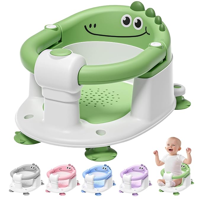 TPN Baby Bath Seat for Babies 6 Months & Up, Non-Slip Toddler Bath Seat by TPN
