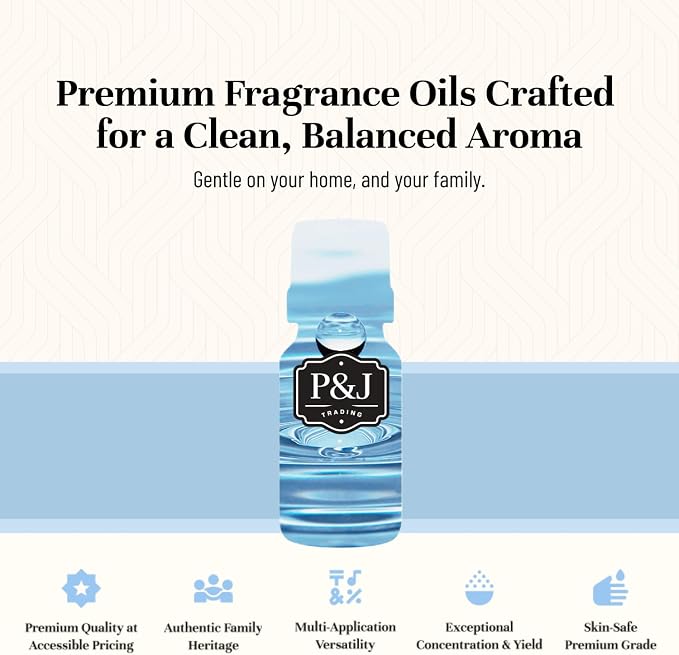 P&J Fragrance Oil Clean Home Set | Lemongrass, Fresh Cotton, Clean & Fresh - Image 6