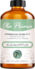 Ola Prima Eucalyptus Essential Oil 8 Fluid Ounces – Pure Therapeutic Grade by OlaPrima