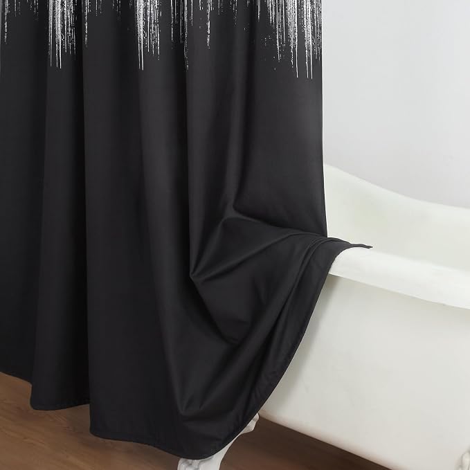 Fabric Shower Curtain, Modern Decorative Bathroom Curtains - Image 5