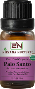 Palo Santo Essential Oil USDA Certified Organic, 100% Pure Natural Premium Grade by NirvanaNurture