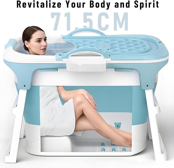 Foldable Bathtub for Adults, Portable Bathtub for Shower, Effortless - Image 4