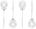 LOLA Toilet Bowl Brush w/Curved Head, 4 Pack, Coated Wire, Durable Poly Bristles by LolaProducts