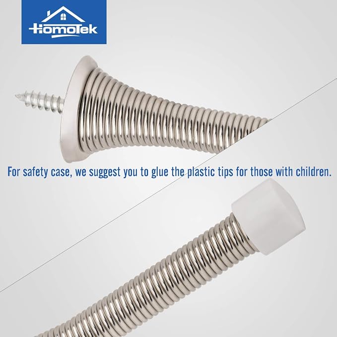 HOMOTEK 12 Pack Spring Door Stopper - Image 5