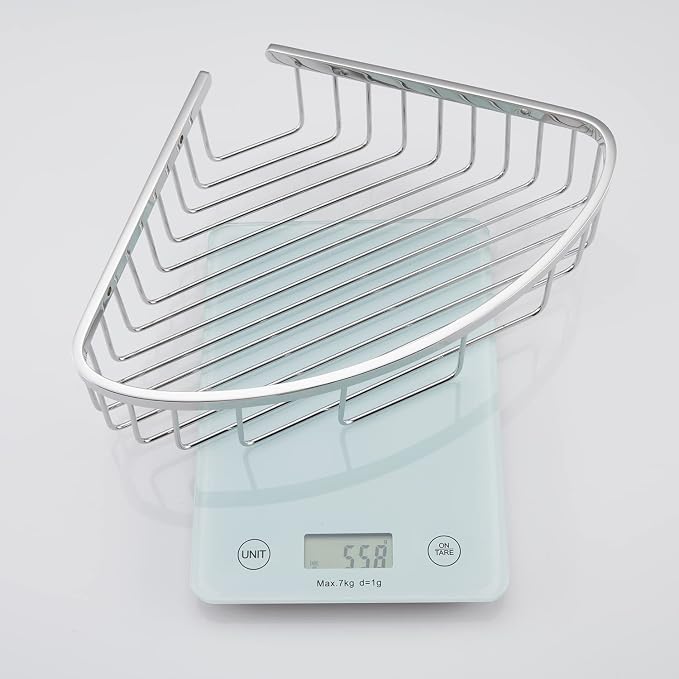 Bathroom Corner Shower Caddy Organizer, Corner-Hollow Design, SUS304 Stainless - Image 5