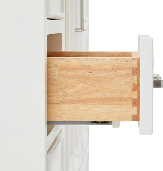 ARIEL Stafford 54" White Bathroom Vanity Base Cabinet, Single Sink Configuration - Image 8