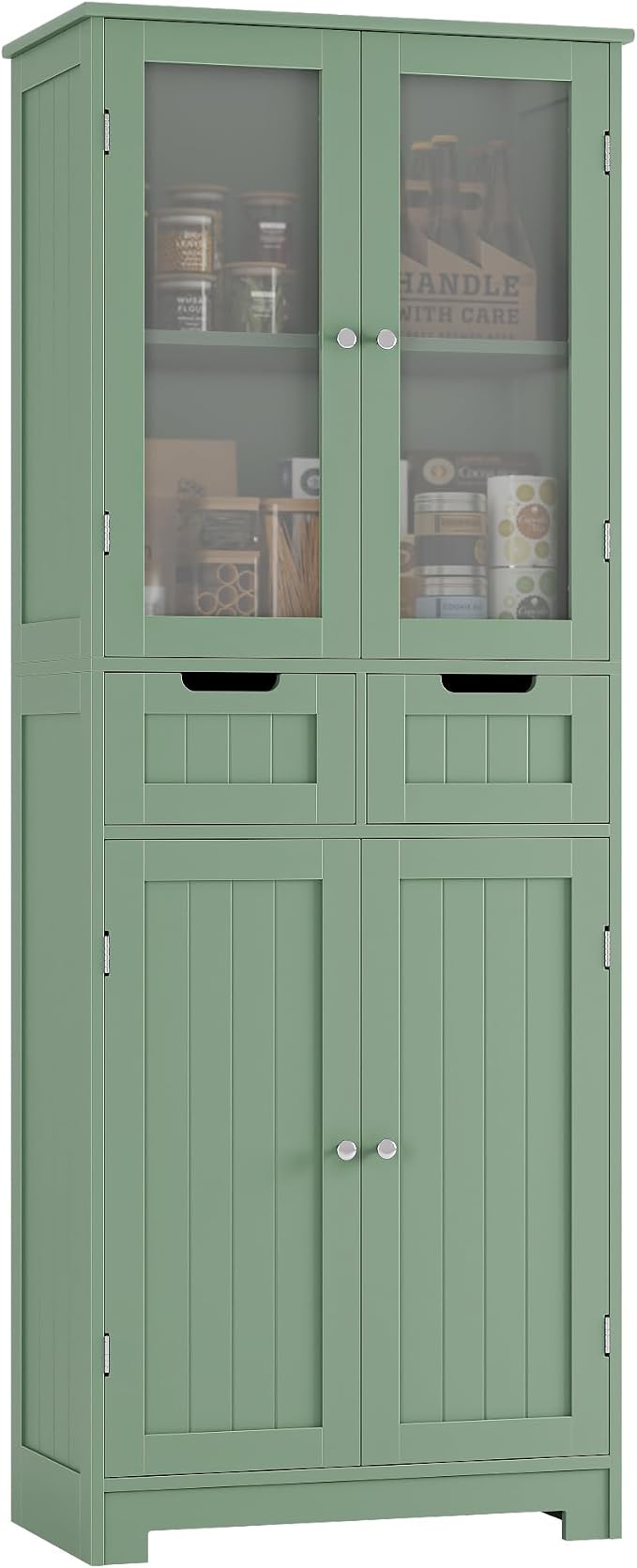 HORSTORS 67" Tall Bathroom Storage Cabinet, Freestanding Storage Cabinet - Image 7