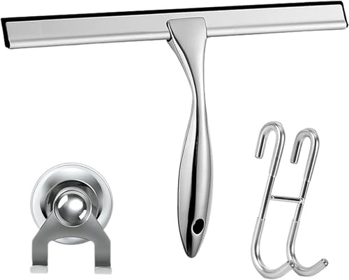 12'' Light Weight Stainless Steel Shower Squeegee - Image 2