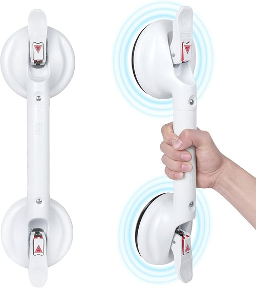 17inch Suction Shower Grab Bar, Portable Shower Handle Bar Suction Grip Bar by HEINSY