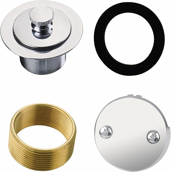 Chrome Tub Drain Lift &Turn Tub Trim Set by HIDROP