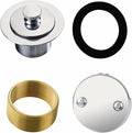 Chrome Tub Drain Lift &Turn Tub Trim Set by HIDROP