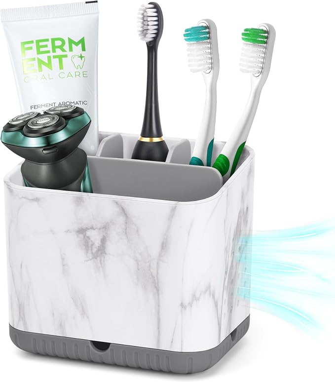 Toothbrush Holders for Bathrooms, Tooth Brush Holder for Bathroom Countertop by PARKMANI