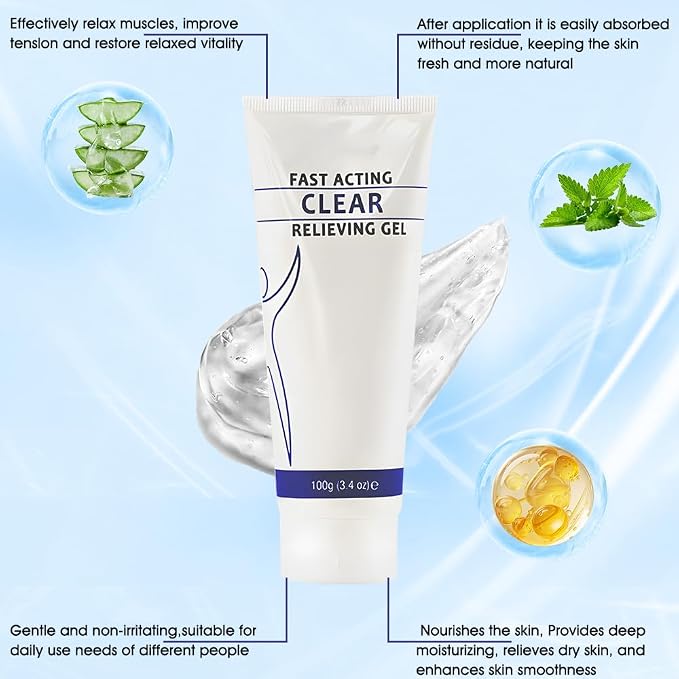 Soothing Cooling Gel 100g, Relieve Muscle Tension, Sports Soothing Cooling Body - Image 4