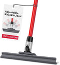 Silicone Floor Squeegee with 55-Inch Long Handle, 12-Inch Single Cast Silicone by Ravmag