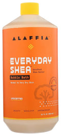 Alaffia Bubble Bath for Women, Unscented – Everyday Shea Butter Formula by Alaffia