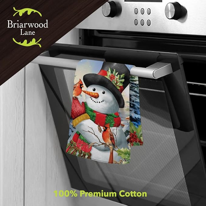 Briarwood Lane Winter Friends Snowman Cotton Hand Towel - Image 2