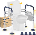 Toilet Safety Rails for Seniors, Adjustable Height & Width Toilet Rails by HolyHeal