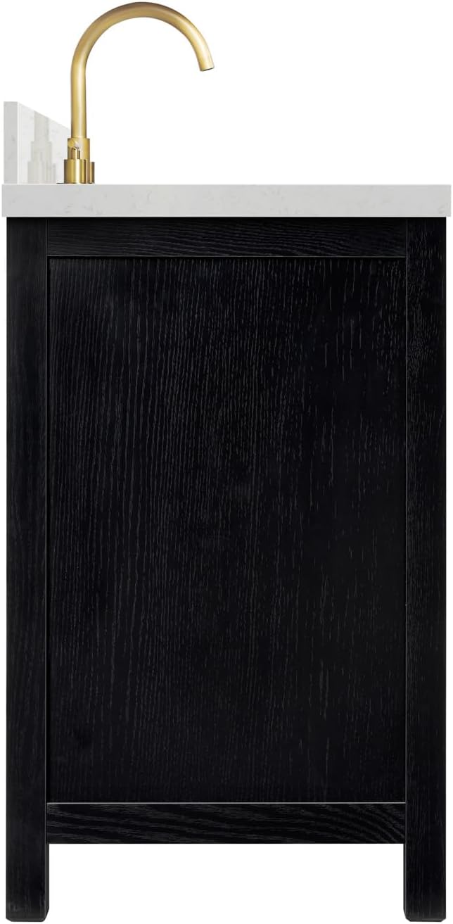 ARIEL Cambridge 54 Inch Single Rectangle Sink Bathroom Vanity - Image 5