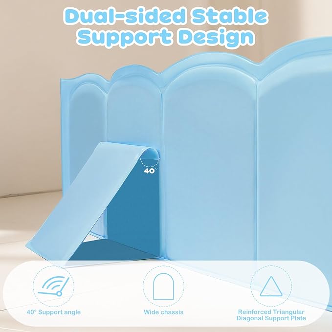Collapsible Baby Bathtub for Shower, Reinforced Structure Infant Foldable Bath - Image 6