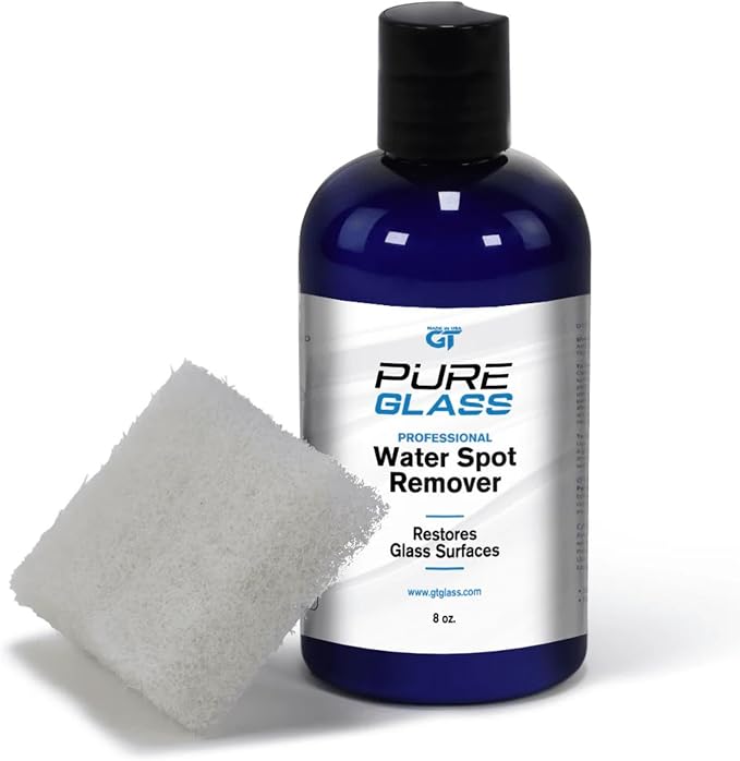 PureGlass Water Spot Remover, Professional-Grade Glass Cleaner by GT+Tools