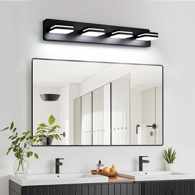 360° Rotate LED Dimmable Bathroom Vanity Light Fixtures, 1600LM Acrylic Matte - Image 7