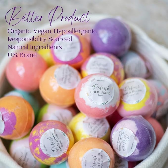 EvolutionUSA Refresh Bath Bombs - Image 2