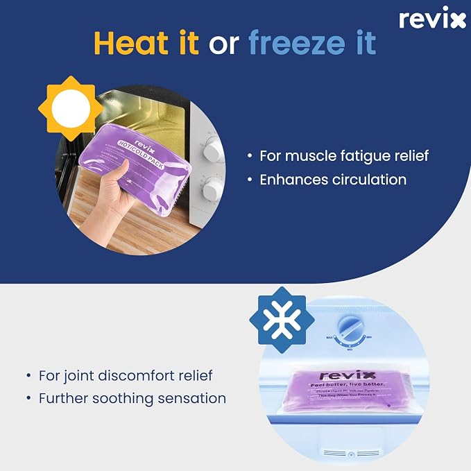 REVIX Ice Packs for Injuries Reusable, 2 Packs Hot & Cold Gel Ice Packs - Image 7