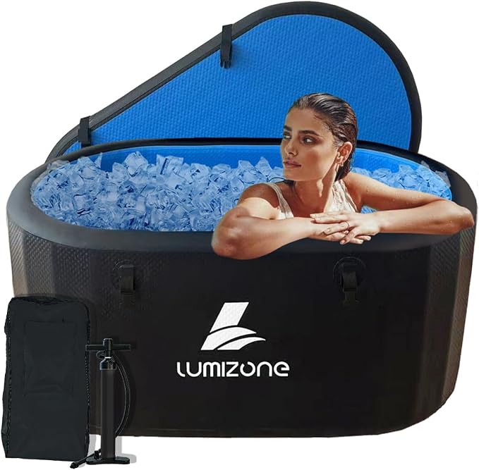Lumizone Inflatable Cold Plunge Tub 132 Gallons Capacity Ice Bath Portable Ice by Lumizone