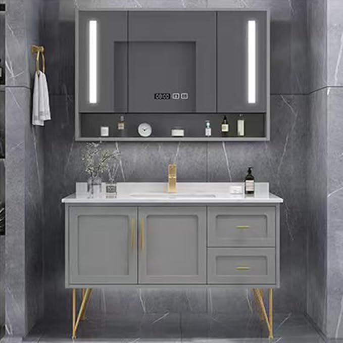 Modern 43" Bathroom Vanity by Genpai