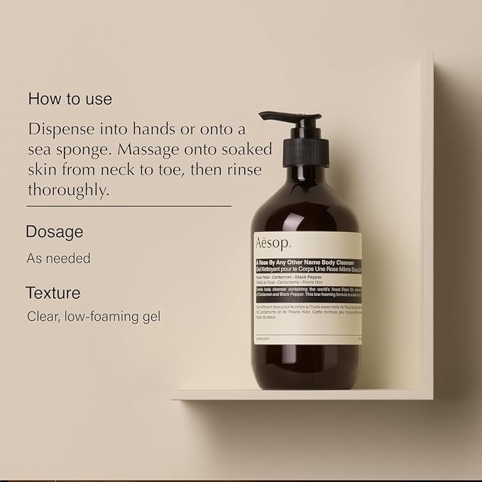 Aesop A Rose By Any Other Name Body Cleanser + Refill | Gentle Body Cleanser - Image 2