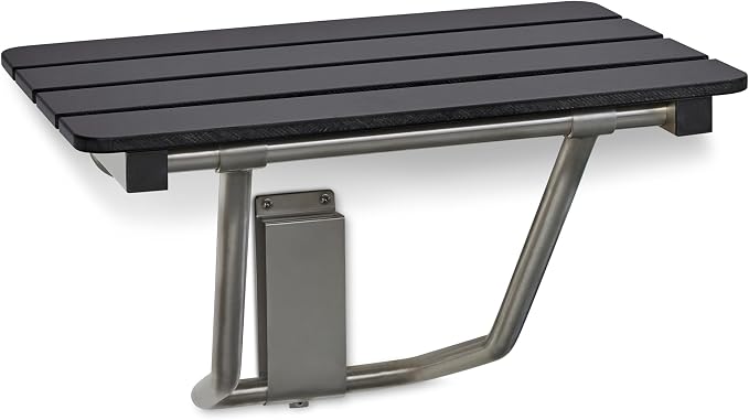 24-inch x 15-inch ADA Folding Wall Mount Bathroom Shower Seat Bench by Seachrome