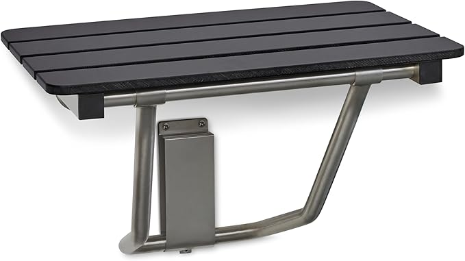 32-inch x 15-inch ADA Folding Wall Mount Bathroom Shower Seat Bench by Seachrome