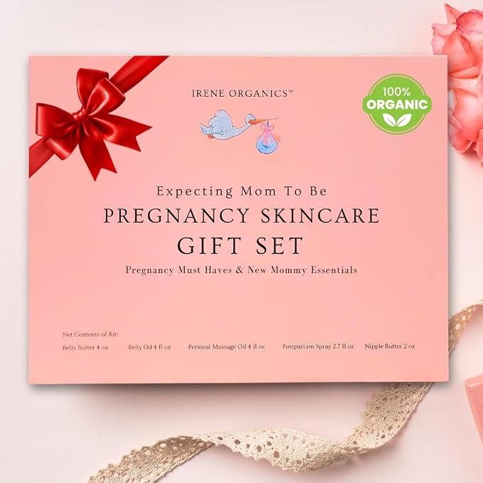 Irene Organics Belly Bundle – 5 Piece Pregnancy Skincare Gift Set - Image 9