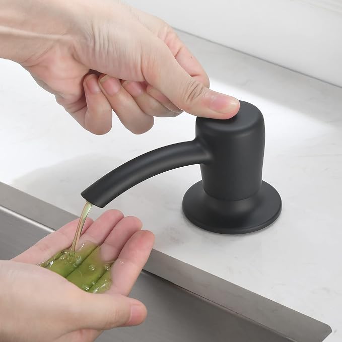 RULIA Kitchen Sink Soap Dispenser, Build in Sink Soap Dispenser, Deck Mounted - Image 4