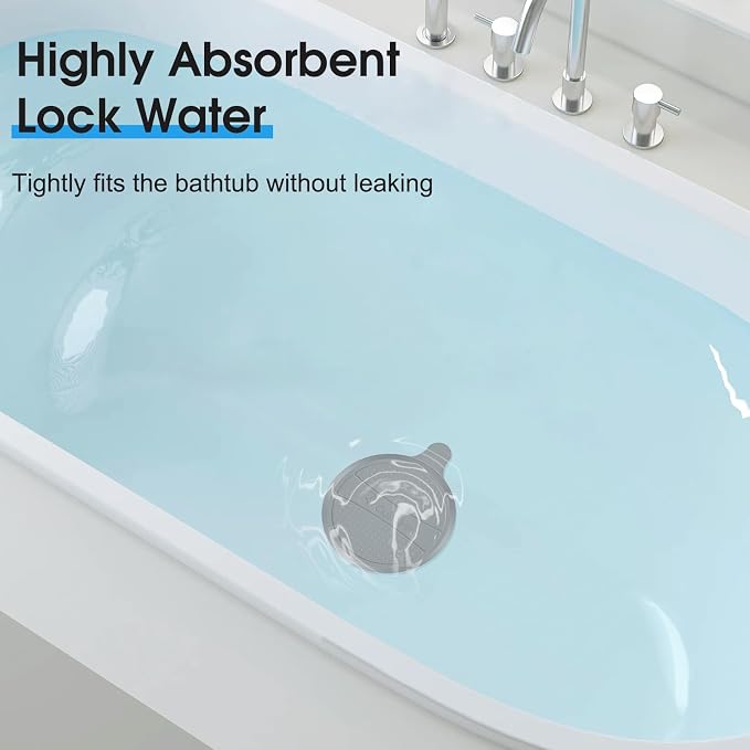 Silicone Drain Stopper for Shower & Tub, Floor Drain- Super Seal for Hair Clog - Image 6