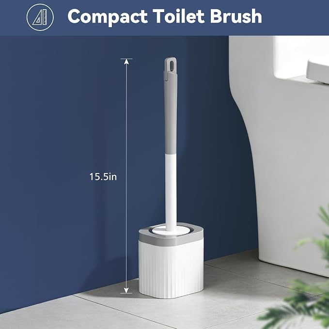 Toilet Brushes, 2 Pack Toilet Brush and Holder Set - Image 2