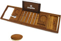 Utoplike Teak Bathtub Caddy Tray Bath Tray by Utoplike