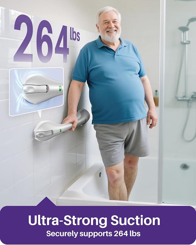 KEKOY 17.5 Inch Suction Grab Bars - Image 4