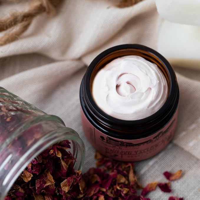 Rose-infused 100% Grass-Fed Whipped Tallow Balm-Organic Jojoba Oil, Rosehip Oil - Image 2