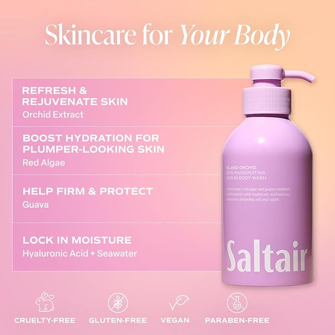 Saltair Body Wash, Island Orchid 2-Pack. Moisturizing Body Cleanser - Image 3