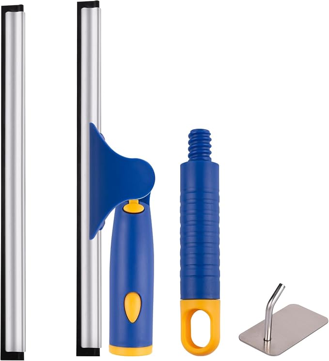 ITTAHO Swivel Shower Squeegee for Glass Doors, All-Purpose Anti-Slip Window by ITTAHO
