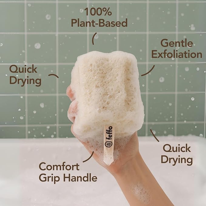 Loofah Sponge for Body Scrub, Exfoliating Body Scrubber & Shower Sponge Shower - Image 4