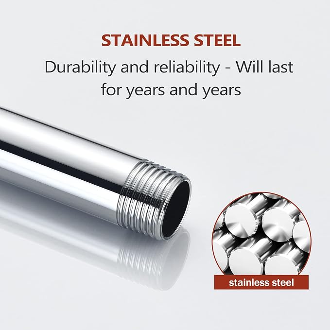 Celling Mounted Extention Stainless Steel High Density Thickened Thread Shower - Image 7